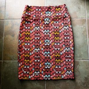 Coral Geometric LuLaRoe Cassie